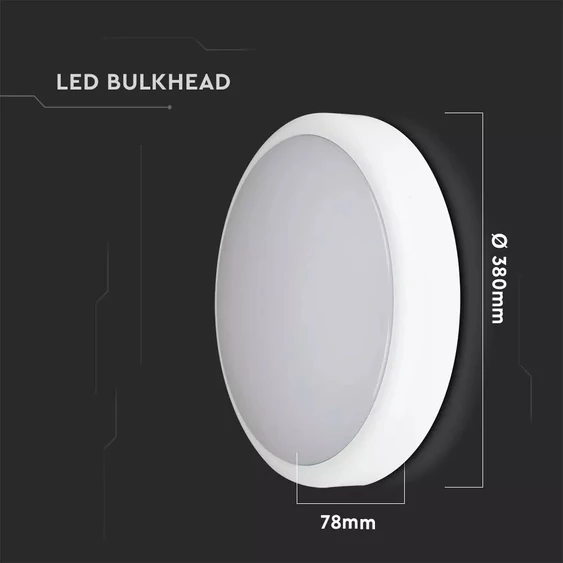 V-TAC mennyezeti 20W LED lámpatest, állítható színhőmérséklettel - SKU 20093