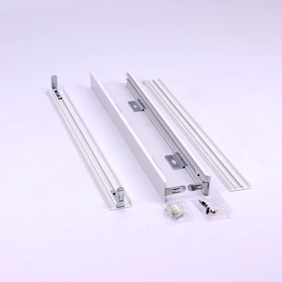 Aluminum Frame 600X600 With Screws Fixed White