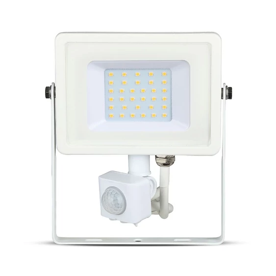 30W LED Sensor Floodlight SAMSUNG CHIP Cut-OFF Function White Body 3000K