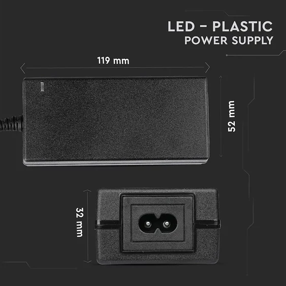 LED Power Supply - 30W 12V 2.5A Plastic