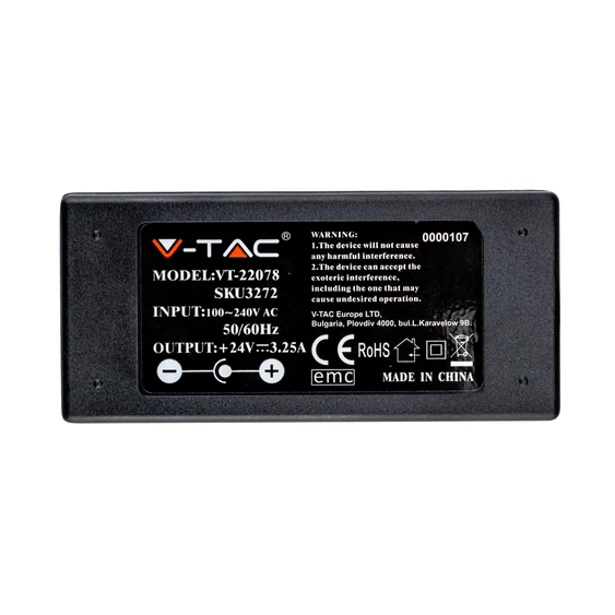 LED Power Supply - 78W 24V 3.5A IP44 Plastic