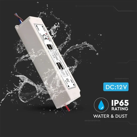 LED Plastic SLIM Power Supply - 100W 12V IP45