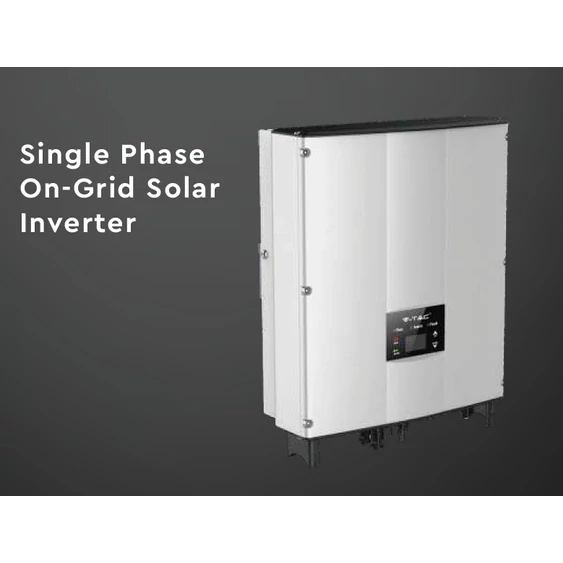 V-TAC napelemekhez való egyfázisú 5kW On-Grid rendszerű inverter, LCD kijelzővel - SKU 11370