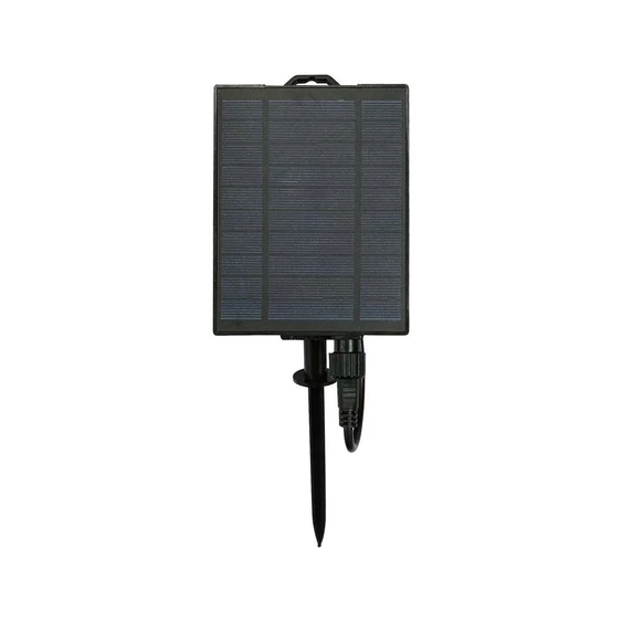 V-TAC napelemes LED fényfüzér 15 db ST64-es formájú égőkkel, 15 méter hosszú - SKU 23034