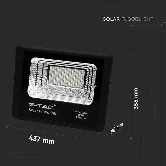50W LED Solar Floodlight 4000K