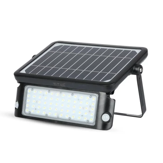 V-TAC napelemes mozgásérzékelős LED reflektor 10W természetes fehér 110 Lm/W - SKU 9869