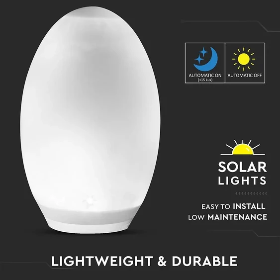 LED Solar Egg Light RGB