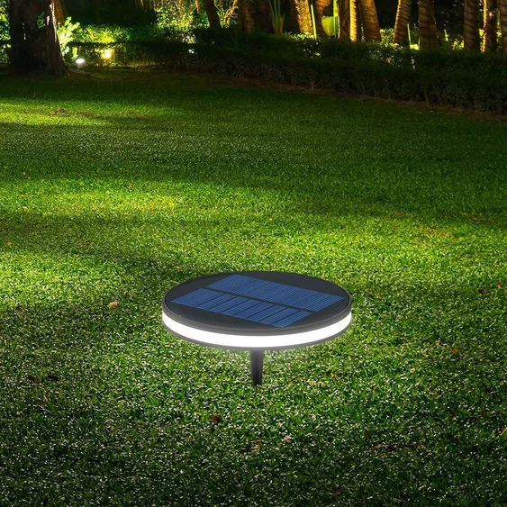 V-TAC napelemes 1.8W leszúrható LED lámpatest, meleg fehér, IP54 - SKU 23015