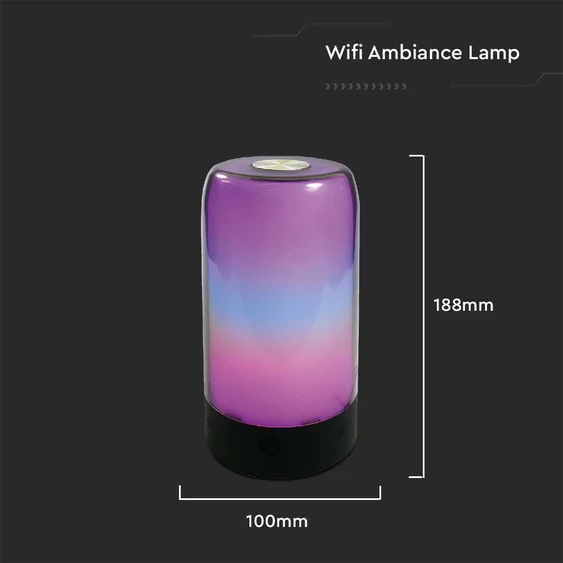 8W LED WiFi Ambiance lamp, CCT+RGB