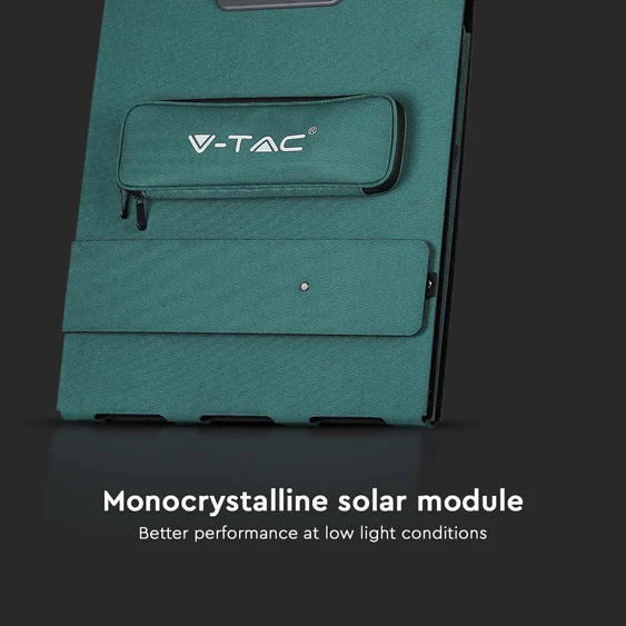 Foldable Solar panel for portable power station, 2x120W with 2in1 cable