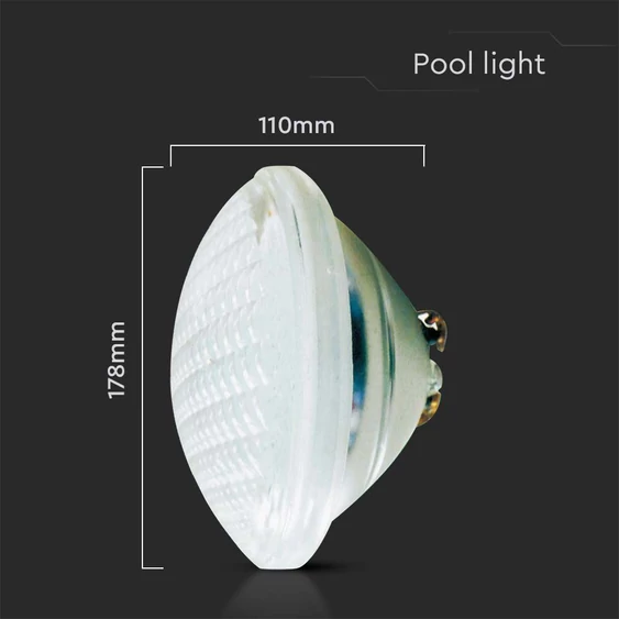 PAR56 25W LED pool light, IP68, 6500K