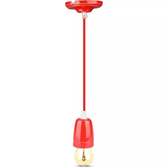 Porcelan Lamp Pendant Red
