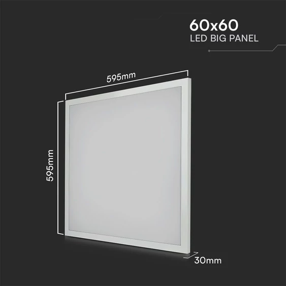 V-TAC PRO 2in1 LED panel hideg fehér 36W 60 x 60cm, 110 Lm/W - SKU 216381