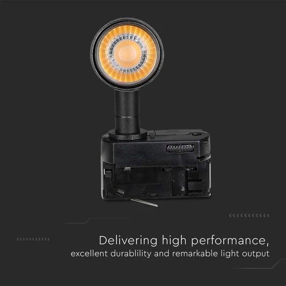 V-TAC PRO COB LED sínes spotlámpa állítható 15W CRI>90, 5000K - SKU 21361