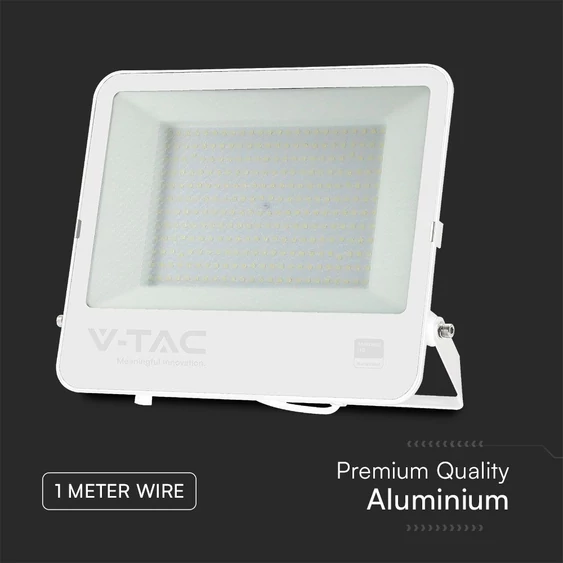 V-TAC PRO LED reflektor 200W hideg fehér, fehér házzal - SKU 23603