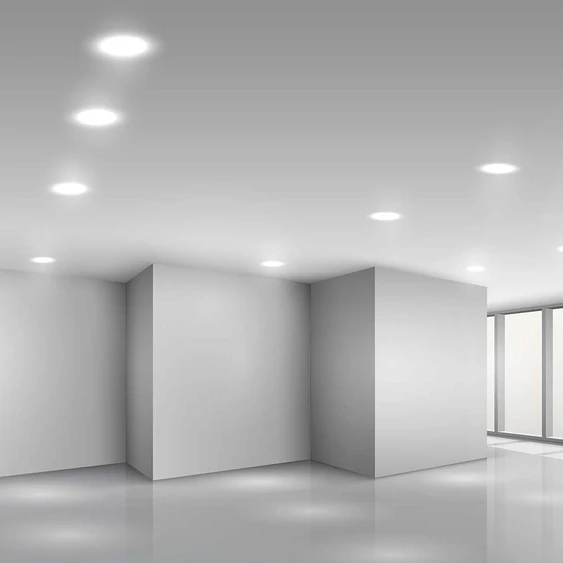 V-TAC PRO süllyeszthető, műanyag IP20, kerek LED panel 18W, hideg fehér - SKU 78661