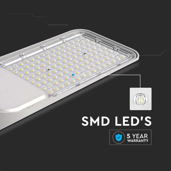 V-TAC PRO utcai LED lámpa, térvilágító lámpatest 50W természetes fehér, 115 Lm/W - SKU 2120424