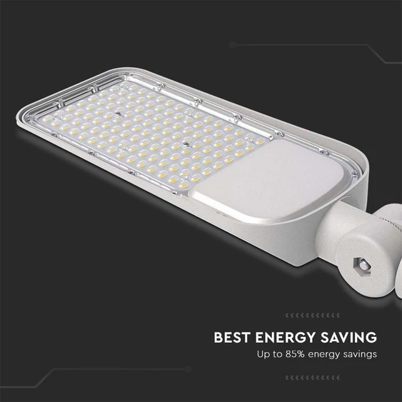 V-TAC PRO utcai LED lámpa, térvilágító lámpatest 50W természetes fehér, 115 Lm/W - SKU 2120424
