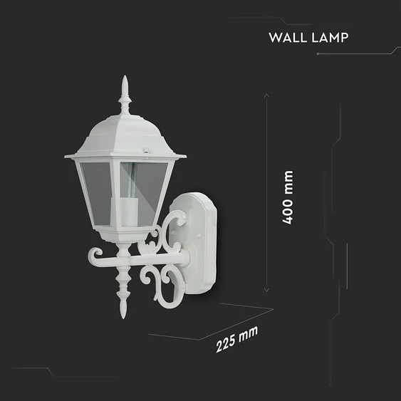 Wall Lamp Small Matt White Up