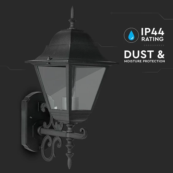 Wall Lamp Large Matt Black Up