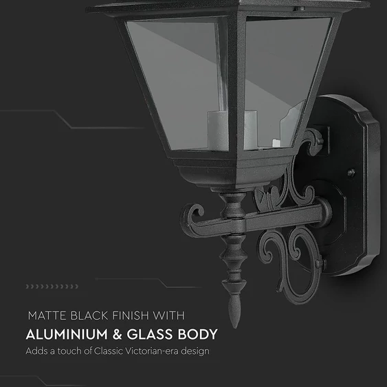 Wall Lamp Large Matt Black Up