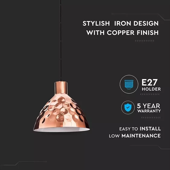 Rose Gold Pendant Light Holder ф220