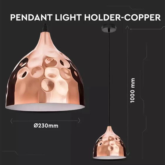 Rose Gold Pendant Light Holder ф230