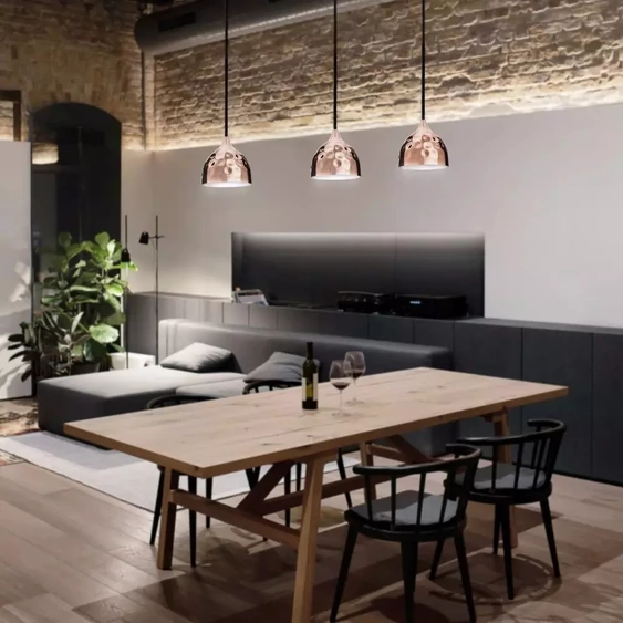 Rose Gold Pendant Light Holder ф230