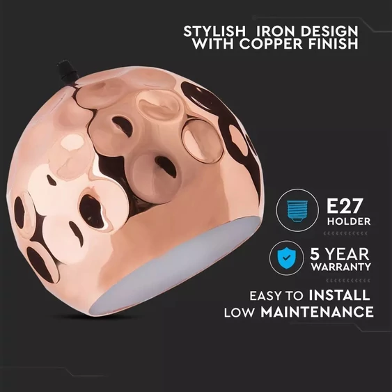 Rose Gold Pendant Light Holder ф250