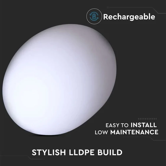 LED Oval Ball Light RGB 20*14CM