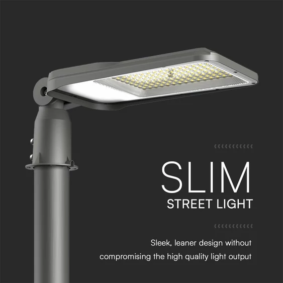 V-TAC RLE utcai LED lámpa, térvilágító ledes lámpatest 50W, PC búra, hideg fehér - SKU 23619