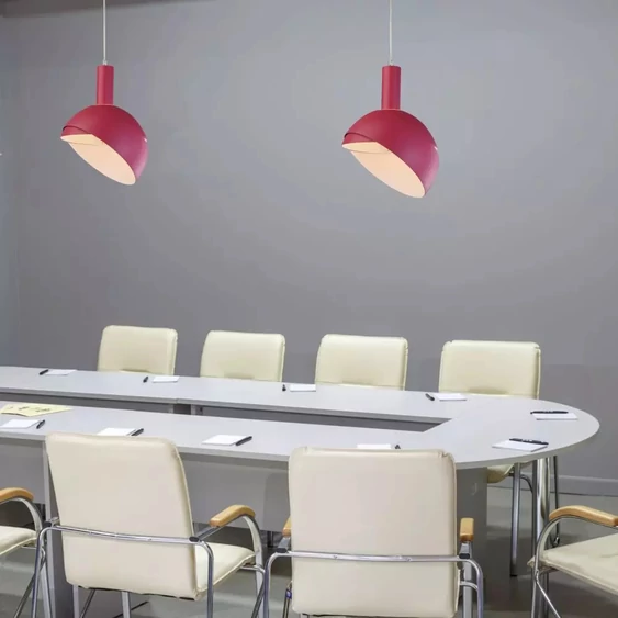 Plastic Pendant Lamp Holder E14 With Slide Aluminum Shade Pink
