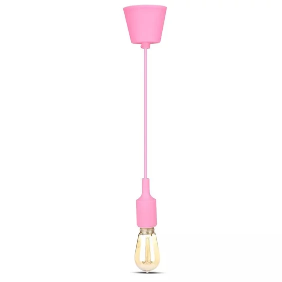 E27 Pendant Holder Pink Body