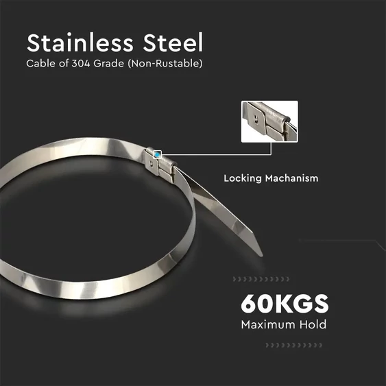 Cable Tie Stainless - 4.6*300mm 100pcs/Pack