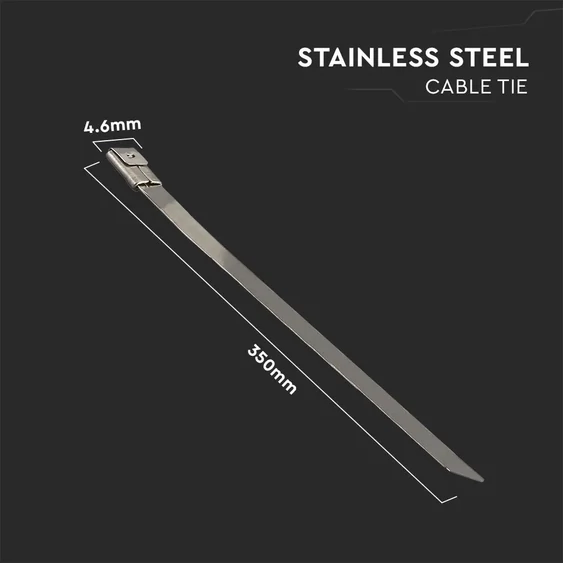 Cable Tie Stainless - 4.6*350mm 100pcs/Pack