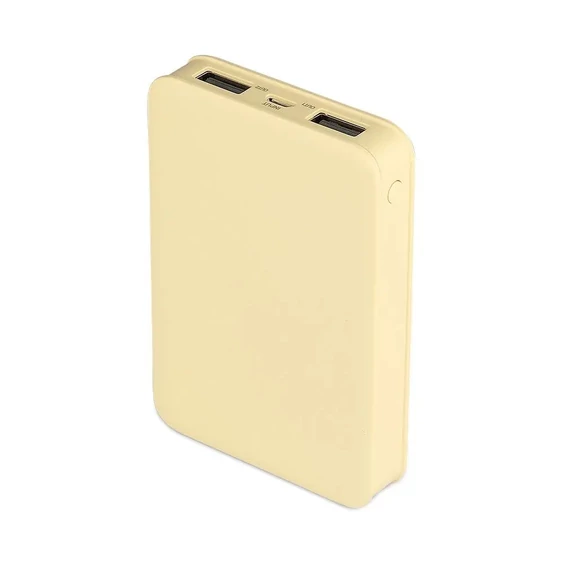 V-TAC sárga, 5000mAh powerbank, jelzőfénnyel - SKU 8196