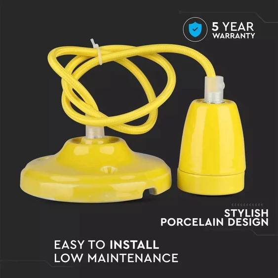 Porcelan Lamp Pendant Yellow