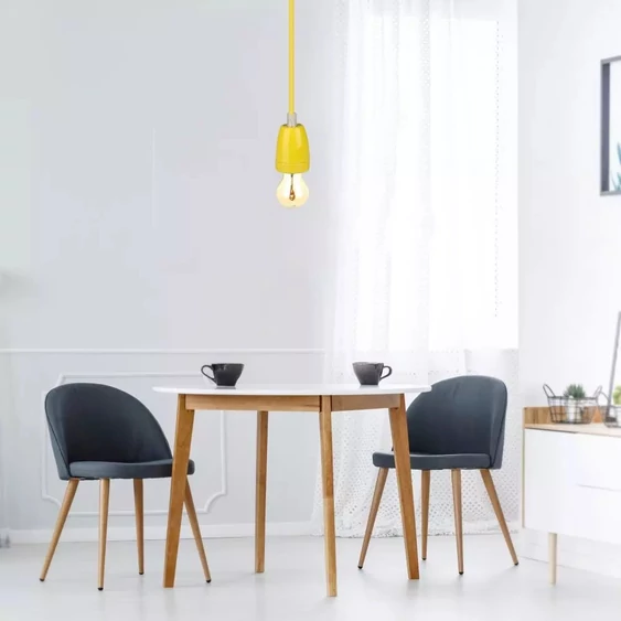 Porcelan Lamp Pendant Yellow
