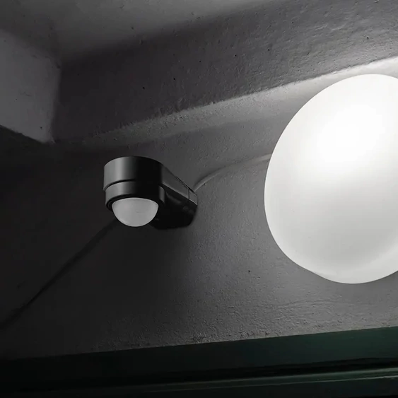 Infrared Motion Sensor Black Body Adjustable For Corner