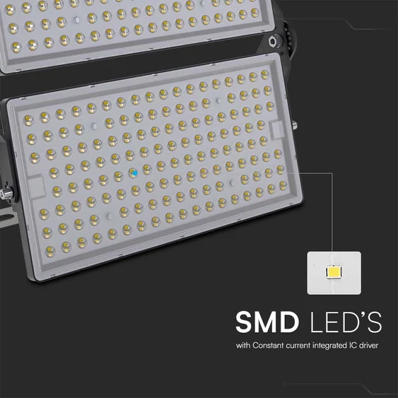 V-TAC SHP 500W LED reflektor, 135 Lm/W, 1 méter kábel, természetes fehér - SKU 23089