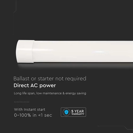 V-TAC EVO bútor, - és pultvilágító LED lámpa 120cm 30W hideg fehér, 60cm kábellel - SKU 20364