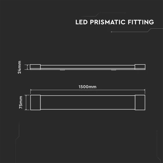 V-TAC bútor, - és pultvilágító LED lámpa 150cm 50W hideg fehér - SKU 8054