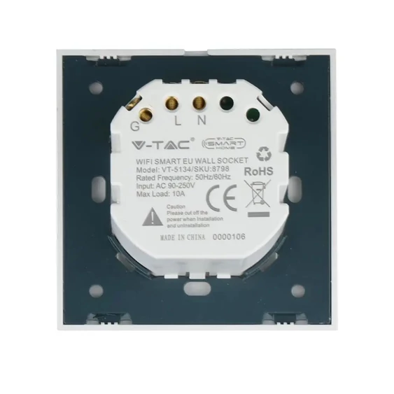 EU WIFI Wall Socket White