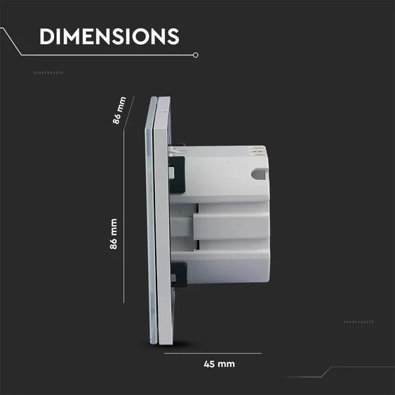 EU WIFI Wall Socket White