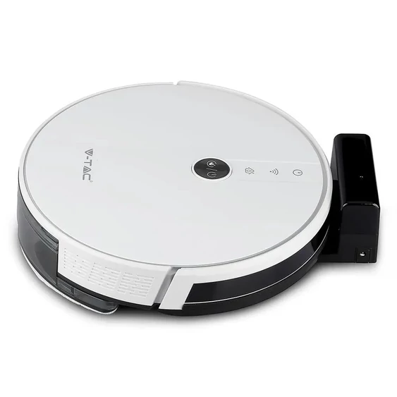 V-TAC Smart - okostelefonról irányítható, fehér robotporszívó - SKU 8649