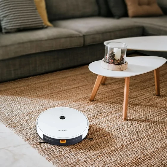 V-TAC Smart - okostelefonról irányítható, fehér robotporszívó - SKU 8649