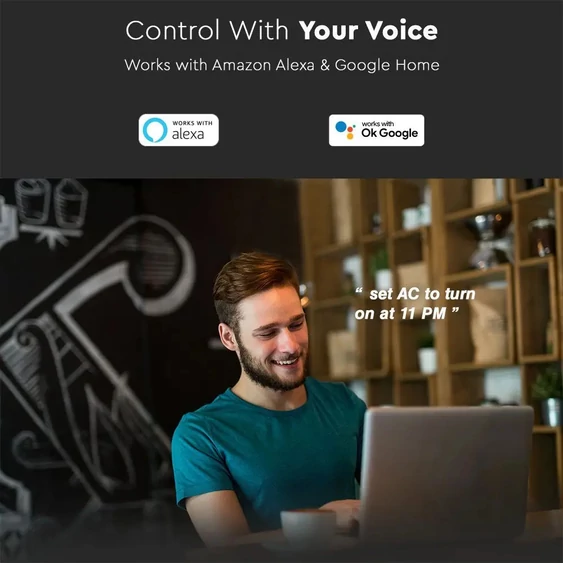 WIFI Infrared Universal Remote Control Compatible With Amazon Alexa And Google