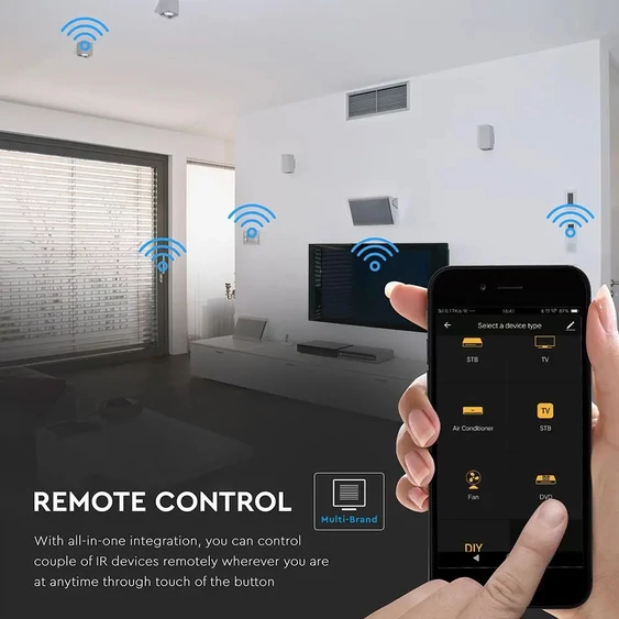 WIFI Infrared Universal Remote Control Compatible With Amazon Alexa And Google