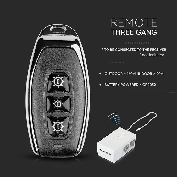 3 Gang Sensor Remote IP54