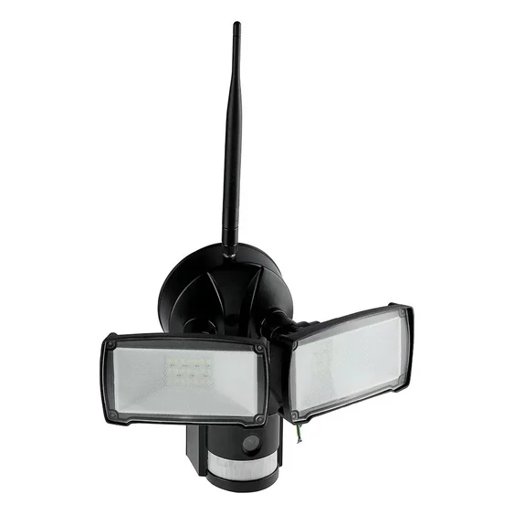 V-TAC Smart - WiFi-s, fekete, beltéri reflektor, mozgásérzékelővel, kamerával - SKU 5917